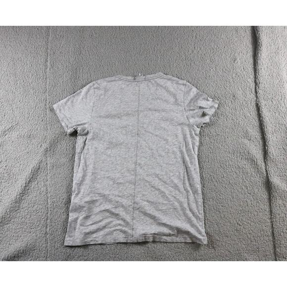 Rag and Bone T Shirt Gray Medium M Neck Pima Cotton Short Sleeve Peru - Picture 2 of 7